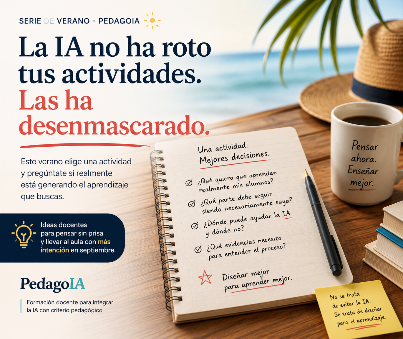 La IA no ha roto tus actividades. Las ha desenmascarado.